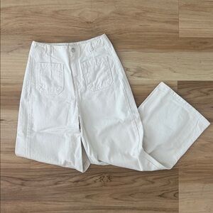 Zara Women’s | High-Waisted Culotte Jeans | Ecru | 1889/067